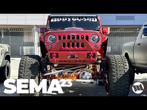 BIG BLINGED OUT and BRO BUILT Jeep Wranglers and Gladiators of SEMA 2023 Pre Show Coverage Part 1