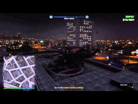 Unintended barrel roll with the savage in GTA 5