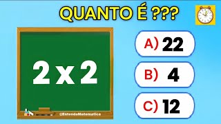 Quiz de Multiplicação [DUVIDO VOCÊ ACERTAR TODAS] 🚨