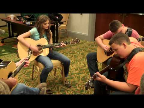 Hot Picking Kids with Mr.Scott Coney at IBMA 2014  Playing 