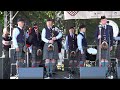 Amazing Grace By Perth District Pipe Band During 2023 Perth Mela Festival In Scotland