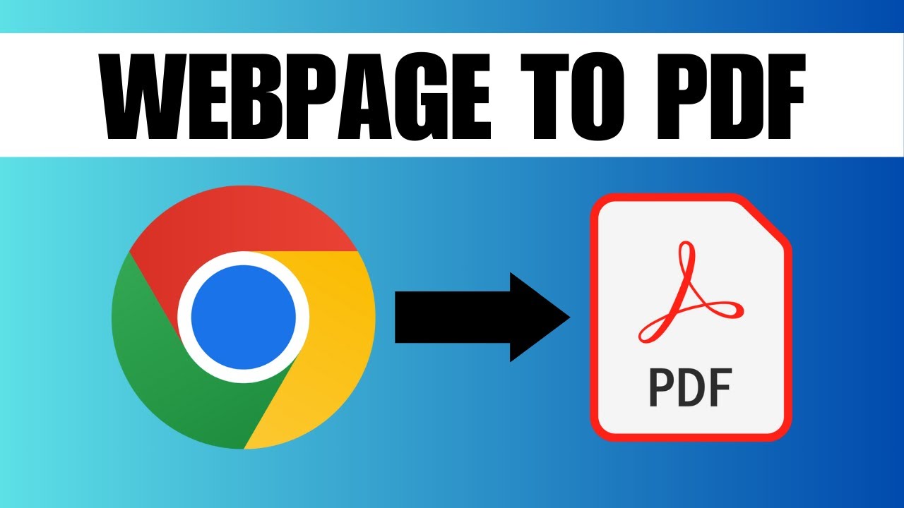 How To Convert a Webpage Into PDF Document