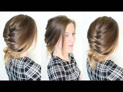 3 minute Braided Updo Hairstyle / Quick and Easy Updo | Braidsandstyles12 Video