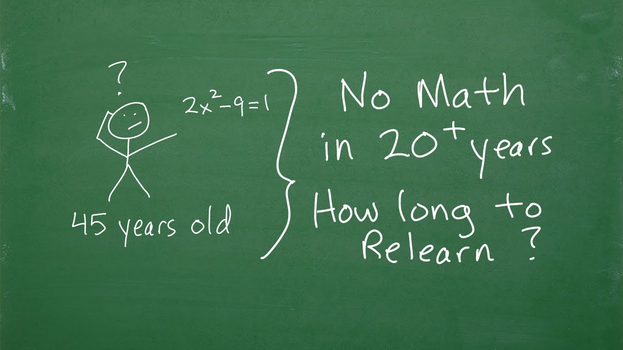 How long does it take to relearn maths? Archive REF