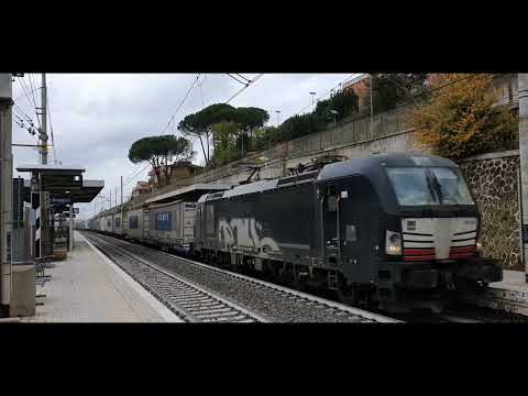 Transito del treno merci STANTE a Settebagni (RM)
