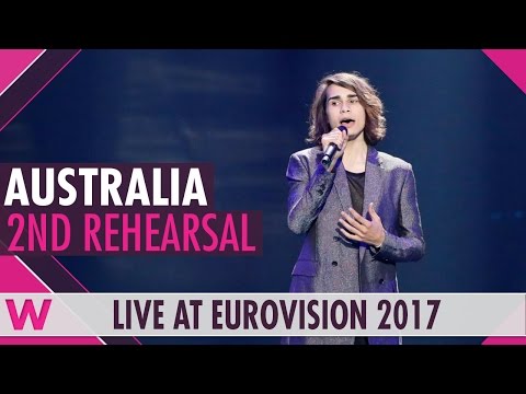 Second rehearsal: Isaiah “Don’t Come Easy” (Australia) Eurovision 2017 | wiwibloggs