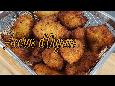 #52 Recette Accras d'Oignon🧅, Accras Végan, Onion Accras Recipe 🧅.