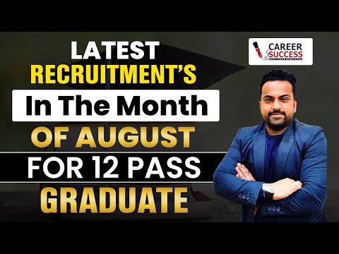 Fresh Recruitments Update || Official notification out