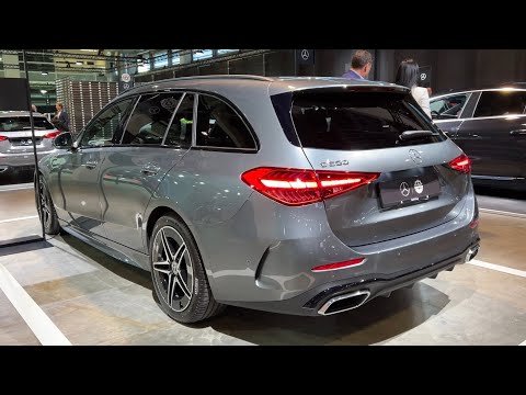 NEW Mercedes C-CLASS Estate 2022 - FIRST LOOK & visual REVIEW (exterior, interior, trunk) AMG Line