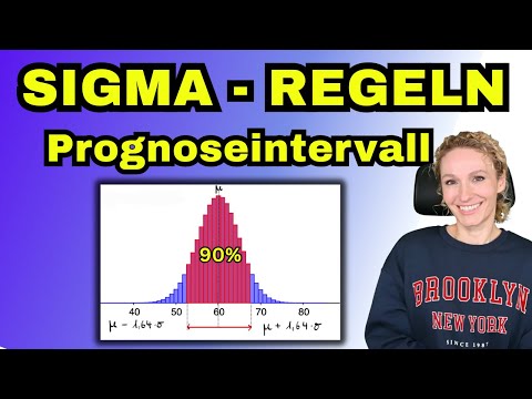 Prognoseintervalle mit Sigma-Regeln einfach erklärt | 90 %-Intervall zum Erwartungswert