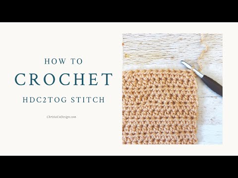 Half Double Crochet Two Together With Two Versions A Less Bulky Hdc Decrease Tutorial
