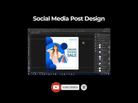 Social Media Post Design | How to design a social media post in photoshop #socialmediapostdesign