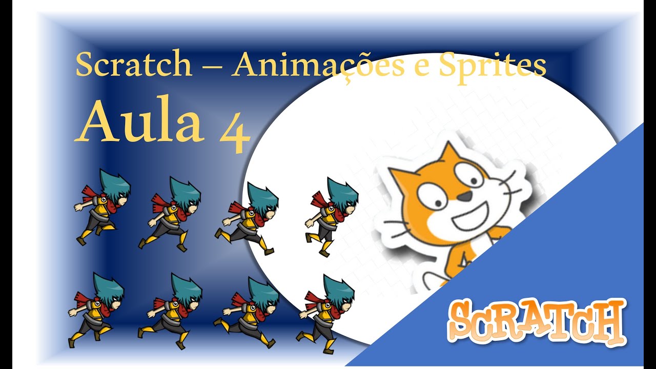 SCRATCH (AULA 4) - COMO CRIAR ANIMAÇÕES E EDITAR SPRITES NO SCRATCH