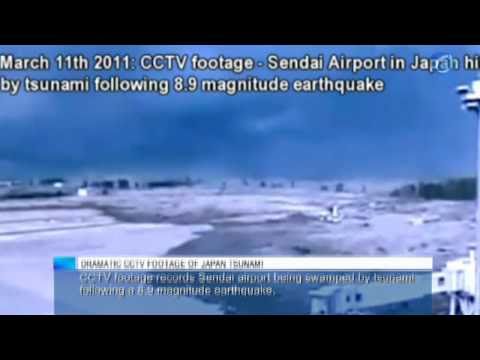 Dramatic CCTV footage of Japan tsunami