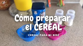 Como preparar el cereal a mi bebé/bebés mellizos