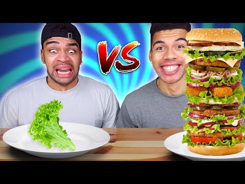 GESUNDES VS UNGESUNDES ESSEN CHALLENGE