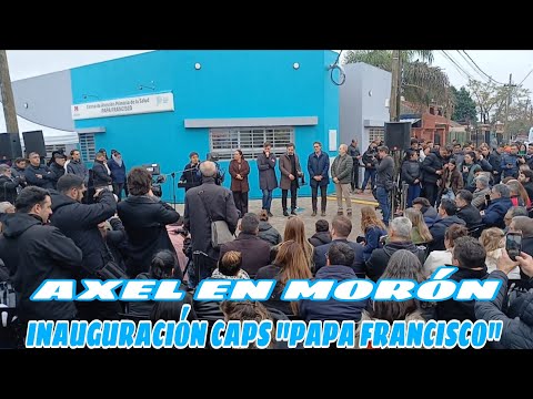 AXEL EN MORÓN/LA PROVINCIA SIGUE HACENDO OBRAS A PESAR DEL GOBIERNO NACIONAL/COBERTURA 