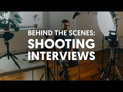 Behind the scenes of filming interviews, How I film talking heads