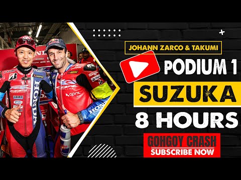 46 Riders At Suzuka 8 hours Johann Zarco Podium 1 (Round3) #honda #racing #suzuka8hours