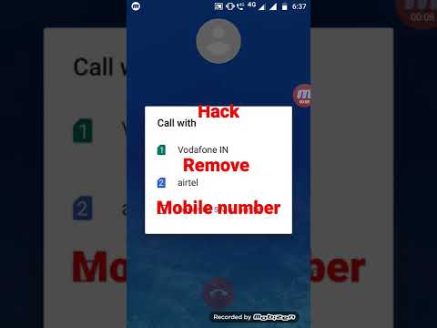 Hack Remove mobile number
