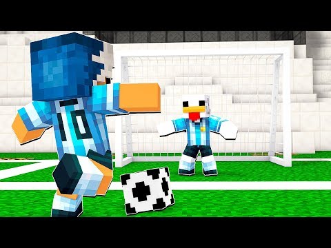 GIOCHIAMO A CALCIO SU MINECRAFT - Skifigol maxi calciatori Skifidol