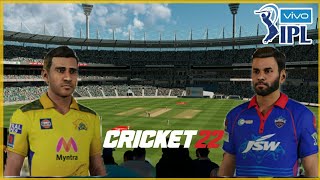 CRICKET 22 - CSK VS DC T20 MATCH | PC Gameplay 1080P 60FPS