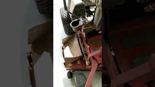 Move broke down mower by hand exmark