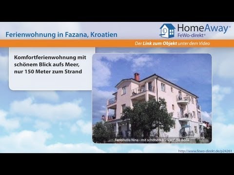 Istrien: Komfortferienwohnung mit schönem Blick aufs Meer, nur 150 Meter - FeWo-direkt.de Video