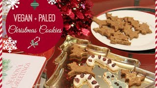 Vegan + Paleo Christmas Cookies! Healthy + Refined Sugar Free!