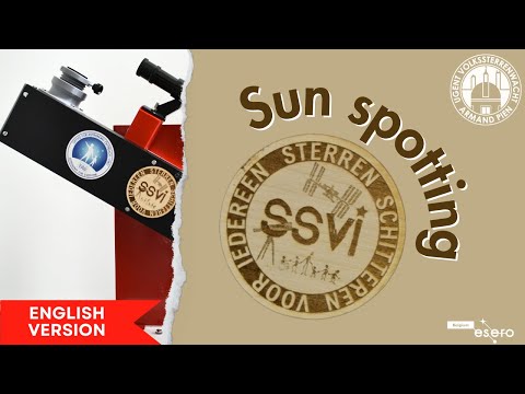 Sunspotting with a homemade telescope - astronomy for beginners (SSVI)