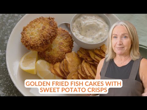 Golden Fish Cakes + Oven-Baked Sweet Potato Crisps | Two Recipes You Need!