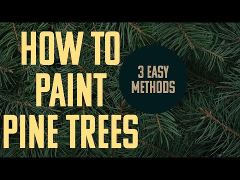 How to Paint Pine Trees in Acrylic: 3 Easy Methods