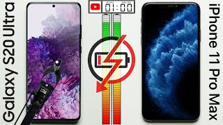 Samsung Galaxy S20 Ultra vs Apple iPhone 11 Pro Max Battery Test