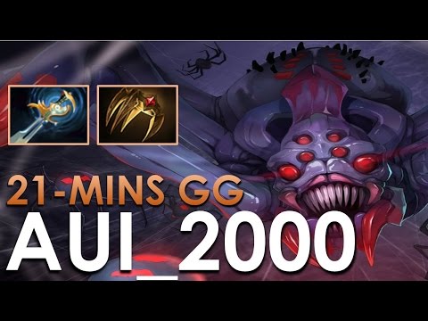 Aui_2000 | Brood Mother LVL 1 Neuts | 21 mins GG | Daily Dota 2 Full Game 7.14