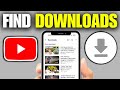 Where To Find YouTube Downloads On Mobile IPhone Android