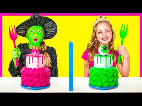 💚Elphaba VS Glinda🩷 WICKED Twin Telepathy Cake Challenge! ... SURPRISE GUEST ;)
