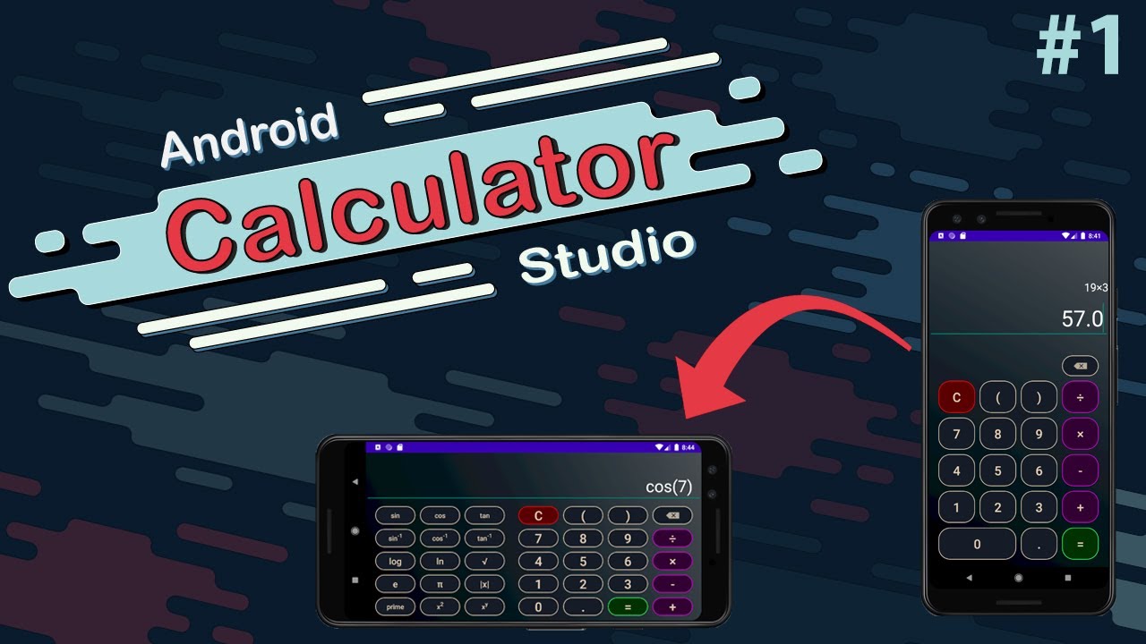 How to make a scientific calculator in Android Studio 2021 | Part 1