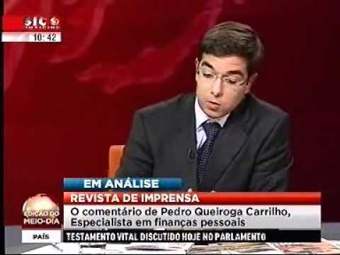 Finanças Pessoais em Época de Crise na SIC, com Pedro Queiroga Carrilho (08.10.10)