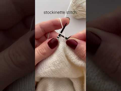 How to knit a perfect stockinette stitch? I used method on the video 🙌