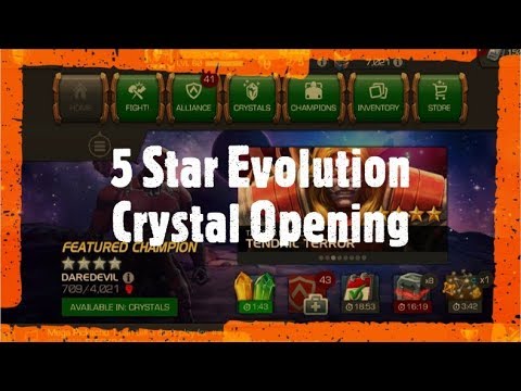 5 Star Evolution Dungeon Crystal Opening - Marvel: Contest of Champions