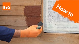 How to paint a shed or fence