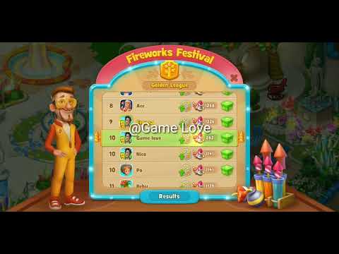 Let's Collect Reward!! Fireworks Festival Tally Gardenscapes#gamelove #adventure #gardengames 🍃♥️♥️