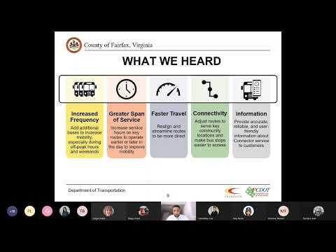 Fairfax Connector Transit Strategic Plan Community Meeting - March 28, 2022, 7 p.m.