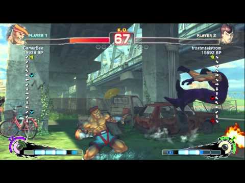 GamerBee [Adon] vs frostmaelstrom [Fei] 2 of 3 SSF4 Japanese Online Ranked Matches - TRUE-HD