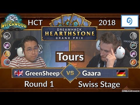 Dreamhack Tours Hearthstone Tour Stop: GreenSheep vs Gaara - 2018 Day 1 Round 1 Swiss Stage