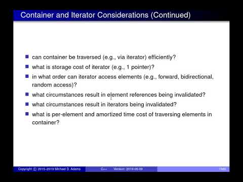 SENG 475 Lecture 3 (2019-05-10) — Data Structures