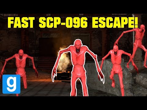 FAST SCP-096 IN A MENTAL HOSPITAL ESCAPE!   Garry's mod Sandbox