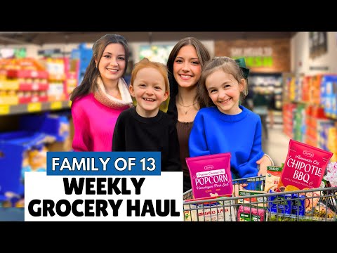 HUGE $335 ALDI Weekly Grocery Haul | Family of 13 (2026)