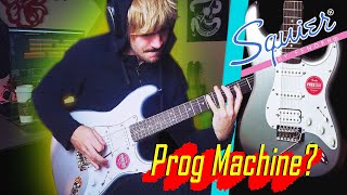 Video thumbnail for Can you play metal on a Squier Stratocaster? Squier Affinity Strat HSS Silver by Riffy