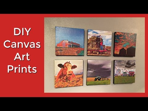 How to make canvas prints with your own photos DIY